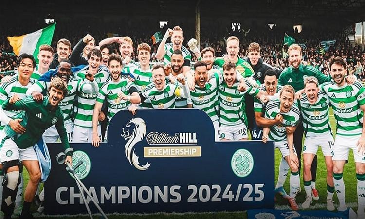 سيلتك يتوج بلقب الدوري الإسكتلندي للمرة 55 في تاريخه