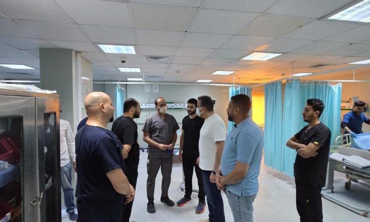 صور..استكمالا  لجولاته الميدانية.. وزير الصحة يتفقد مستشفى البنك الأهلي