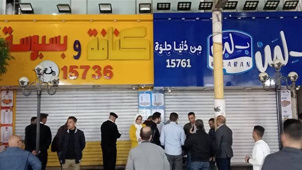 غلق فروع “بلبن” و”كنافة وبسبوسة” بطنطا والمحلة لمخالفة اشتراطات السلامة