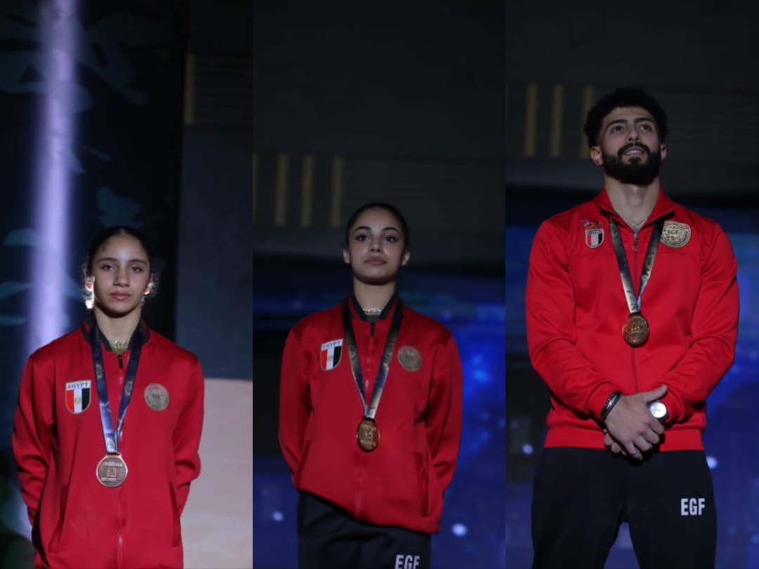 في انجاز تاريخي.. 5 ميداليات حصيلة مصر في كأس العالم للجمباز الفني