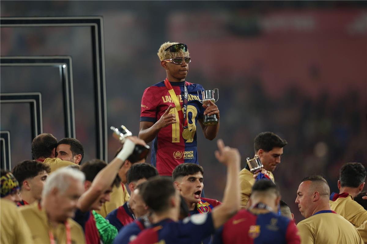 لامين يامال يستفز ريال مدريد بتصريح ساخر بعد تتويج برشلونة بكأس ملك إسبانيا