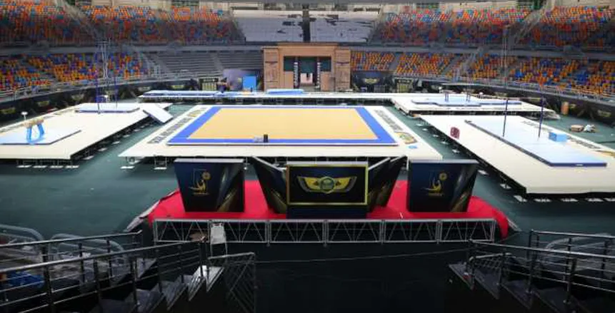 مجمع الصالات باستاد القاهرة يستعد لانطلاق كأس العالم للجمباز الفني