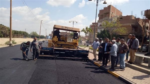 مجهودات مكثفة للانتهاء من رصف الطريق الدائري بأشمون مجهودات مكثفة للانتهاء من رصف الطريق الدائري بأشمون