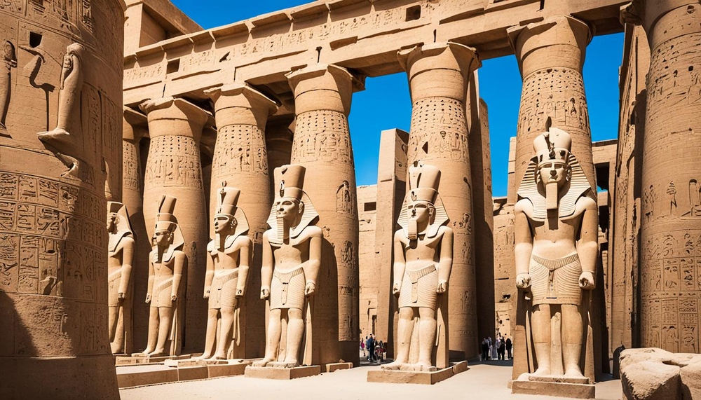 وسط آثار الفراعنة تتسلم مدينة الأقصر /درع عاصمة  التراث العالمي /
