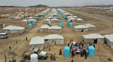 الأمم المتحدة: 40% من مخيمات النازحين في اليمن معرضة لخطر الحرائق أو الفيضانات