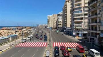 محافظة الإسكندرية تعلن عن بدء مشروع رصف وتحسين طريق الكورنيش في كلا الحارتين