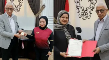 محافظ شمال سيناء يُ celebrates outstanding women in education and sports.