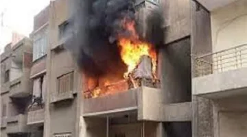 إخماد حريق في منزل بمدينة سمالوط بالمنيا