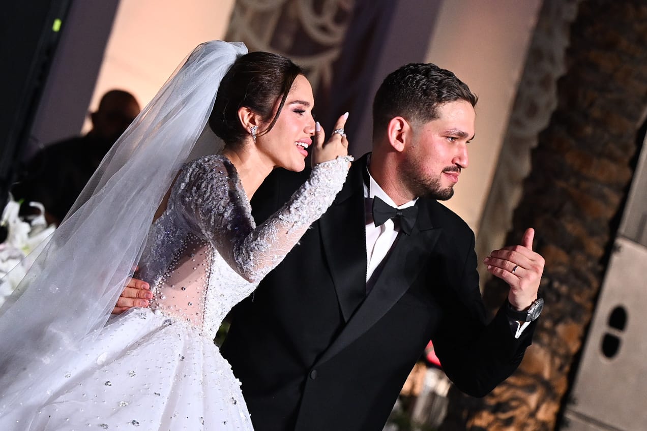 رنا رئيس وزوجها يسرى علي