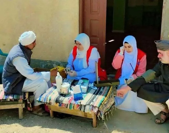 قافلة طبية في قرية كرم القواديس بالشيخ زويد شمال سيناء قافلة طبية في قرية كرم القواديس بالشيخ زويد شمال سيناء