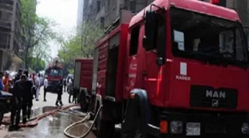 إخماد حريق في فرّاطة نيلية بالجيزة