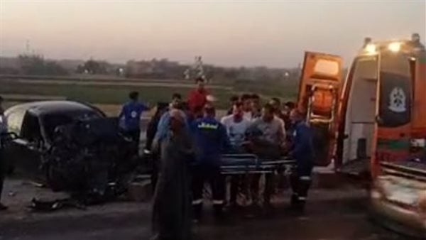 مصرع شخصين وإصابة اثنين آخرين في حادث تصادم بالفيوم