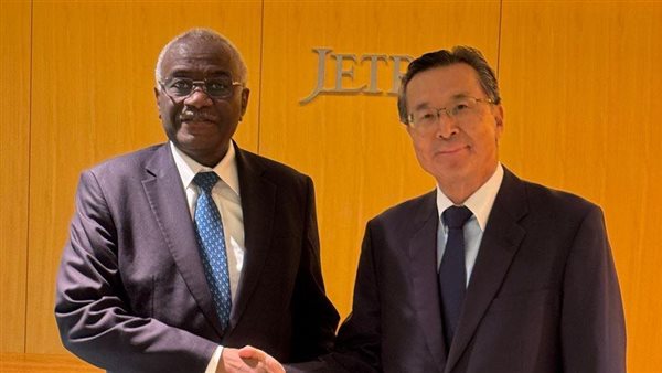 سفير السودان باليابان يلتقي الرئيس منظمة التجارة الخارجية اليابانية لبحث سبل التعاون