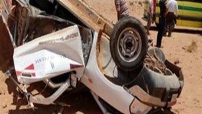 ننشر أسماء العمال الزراعيين ضحايا حادث تصادم على الطريق الصحراوي بالبحيرة