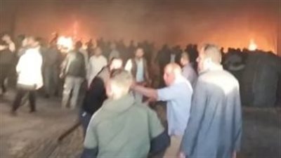 16 مصابًا بحالات اختناق حريق في شقة سكنية بالواصفية