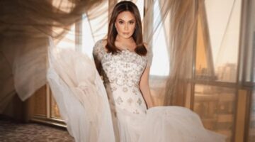 كأنها عروسة .. هند صبري تشعل السوشيال ميديا في بيروت