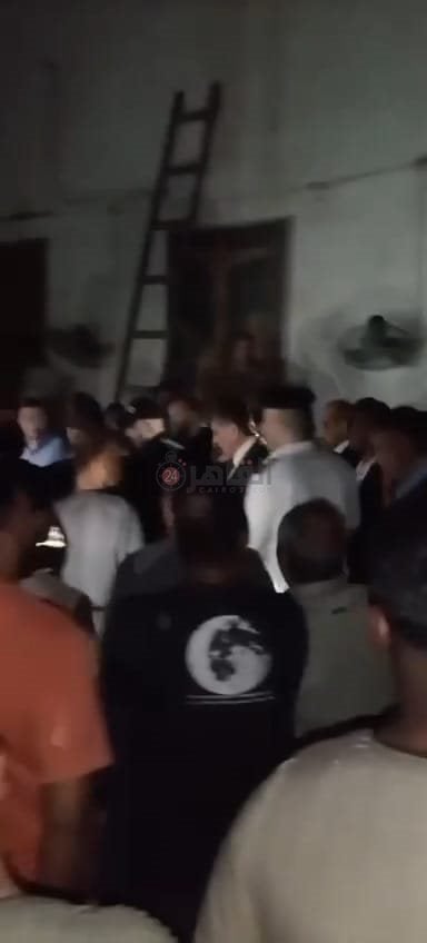 مدير أمن قنا يتفقد موقع حريق كنيسة قفط