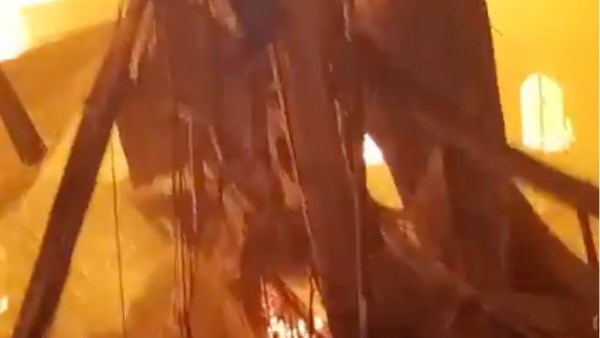 التفاصيل الكاملة لحريق كنيسة مارى جرجس بقنا