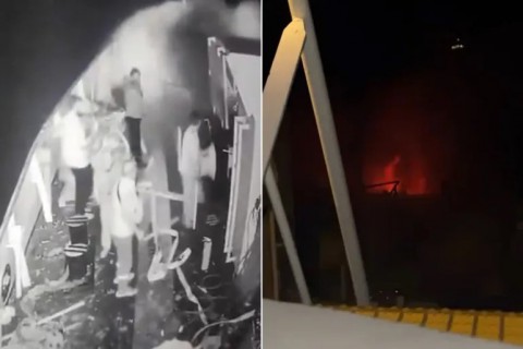 “نحن نغرق”.. نداء استغاثة من سفينة “أسطول الحرية” المتجهة لغزة بعد تعرضها لهجوم إسرائيلي واشتعال النيران فيها.. (فيديو)