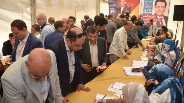 توافد صحفيي المحافظات للمشاركة في العرس الانتخابي.. صور
