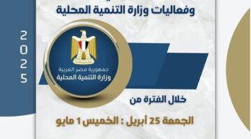 أبرز أنشطة وزارة التنمية المحلية خلال أسبوع.. إنفوجراف