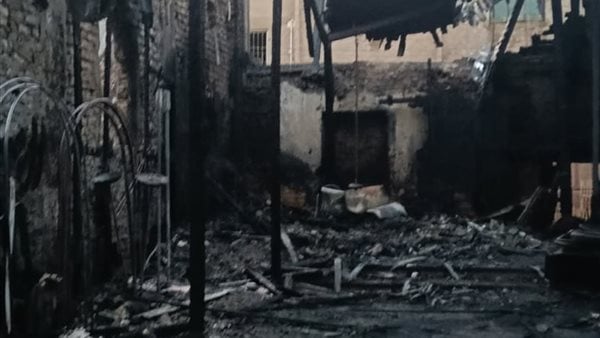 مصدر بالتضامن الاجتماعي: حصر خسائر المتضررين من حريق كنيسة قفط في قنا وصرف تعويضات بقيمة 50%