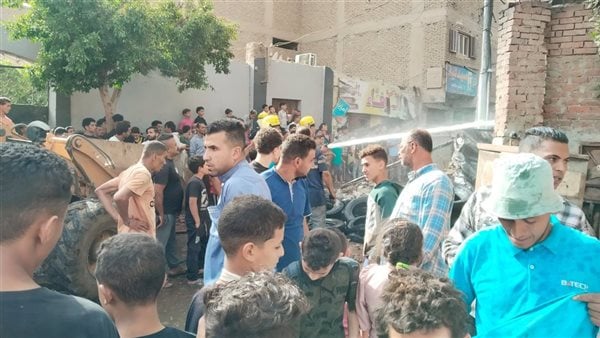 السيطرة على حريق اندلع بمخزن كاوتش تابع لمجلس مدينة أوسيم
