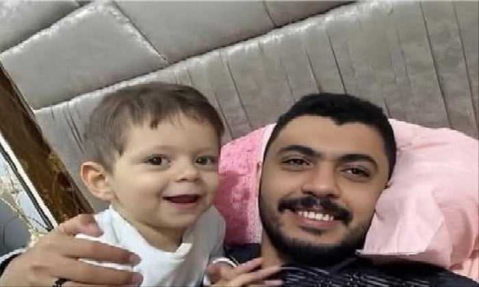 أب يودع ابنه بكلمات مؤثرة بعد وفاته مع والدته في انفجار خط غاز بمدينة 6 أكتوبر