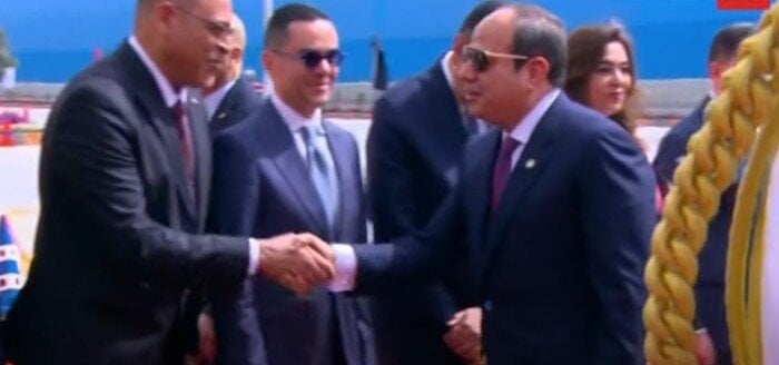 وصول الرئيس السيسي إلى مقر احتفالية عيد العمال