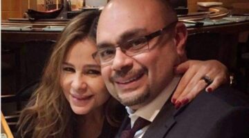 كارول سماحة تنهار من البكاء في وداع زوجها وليد مصطفى