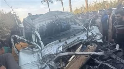 مصرع ٣ أشخاص من أسرة واحدة وإصابة اثنين في حادث بالشرقية