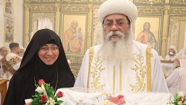 رسامة راهبة جديدة للقدس على يد الأنبا أنطونيوس مطران الكرسي الأورشليمي