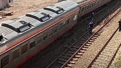 تصادم قطار بشخص مزلقان القصاصين بالإسماعيلية