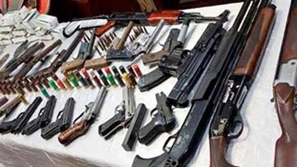القبض على 109 متهما بحوزتهم أسلحة غير مرخصة