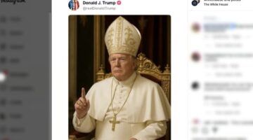البيت الأبيض ينشر صورة بالذكاء الاصطناعي لـ ترامب مُرتديًا زي البابا