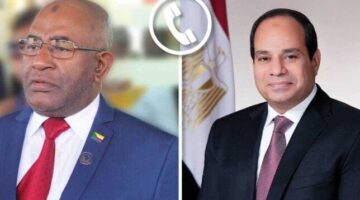 الرئيس السيسي يلتقي نظيره من جمهورية جزر القمر ويؤكد على تعزيز التعاون بين البلدين