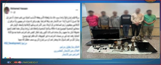 الداخلية تضبط عصابة سرقات الفيلات بالجيزة