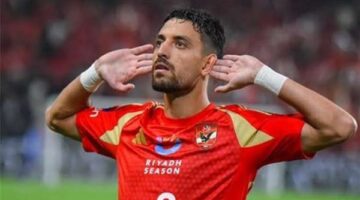 طاهر يسجل هدف الأهلي الأول في الدقيقة 9 أمام حرس الحدود