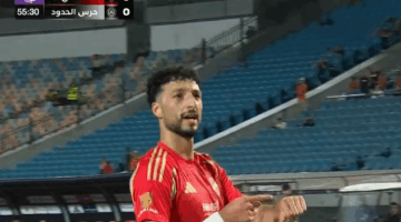 الدوري المصري الممتاز: وسام أبو علي يسجل الهدف الثالث للنادي الأهلي في مرمى حرس الحدود في الدقيقة 55