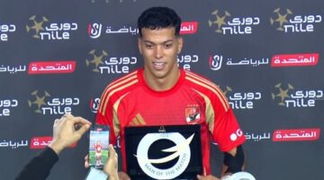 إمام عاشور رجل مباراة الأهلي وحرس الحدود بالدوري