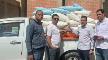 ضبط سيارة نصف نقل محملة بسماد اليوريا ونترات النشادر بالبحيرة