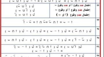 الثانوية العامة 2025.. ملخص قوانين الاحتمالات في 6 ورقات