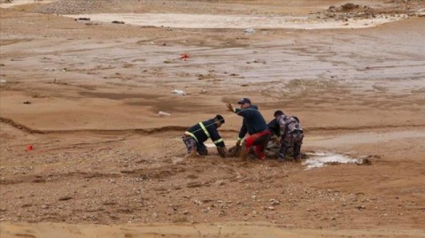 مقتل بلجيكية وابنها في السيول جنوب الأردن