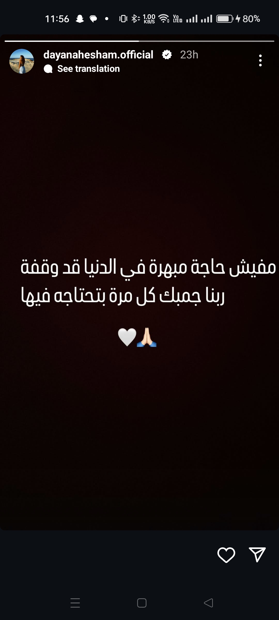 ديانا هشام تثير الجدل بحالة جديدة عبر إنستجرام