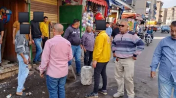 مناخ بورسعيد يواصل تنفيذ خطته لإعادة الانضباط بالشارع