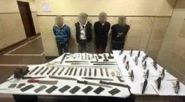 ضبط ورشة تصنع أسلحة نارية وبيضاء يديرها 4 تجار مخدرات في البحيرة