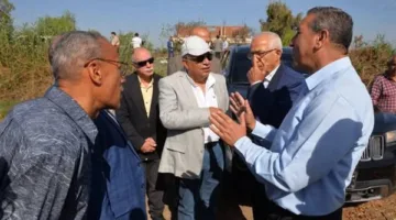 خلال جولته بحقول القمح.. محافظ الدقهلية يستمع إلى المزارعين