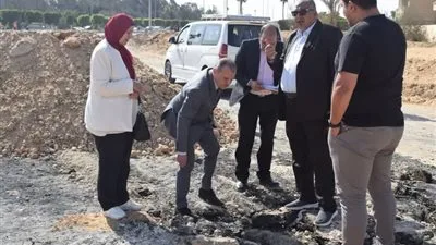 المهندسين تجري زيارة ميدانية لموقع حادث اشتعال خط الغاز بطريق الواحات