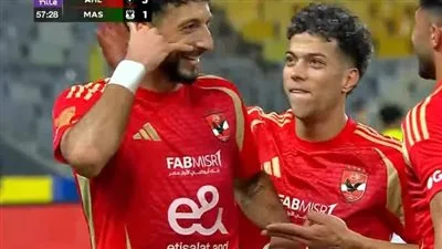 الدوري المصري الممتاز: وسام أبو علي يسجل الهدف الثالث للأهلي في مرمى المصري البورسعيدي في الدقيقة 58