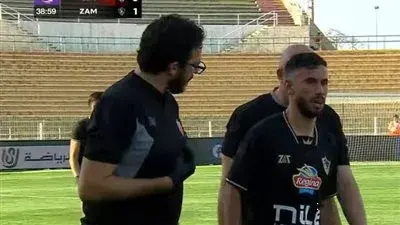 الدوري المصري الممتاز: ناصر ماهر يغادر مباراة الزمالك وسيراميكا كليوباترا بسبب الإصابة ومشاركة حسام أشرف في الدقيقة 41